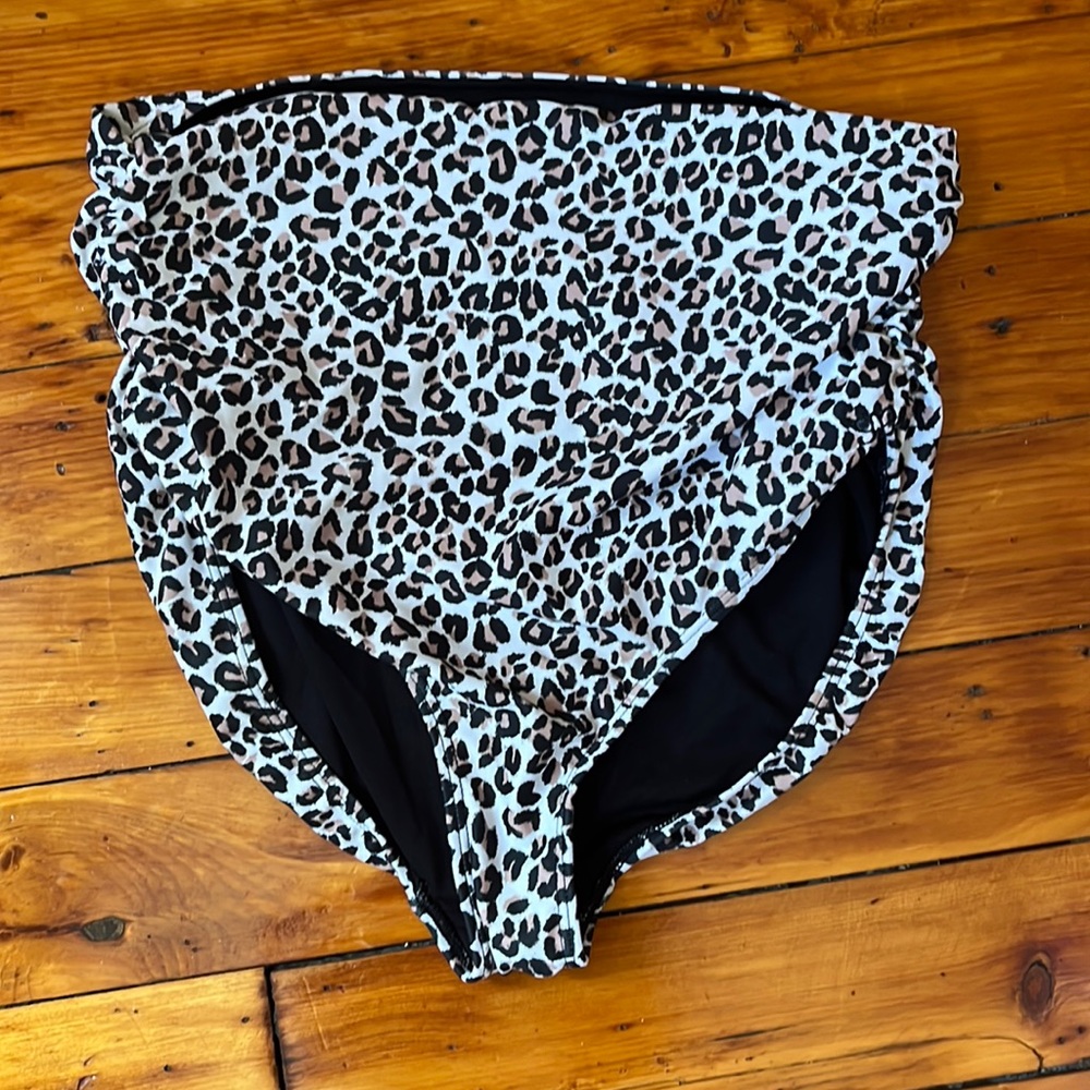 Albion Fit - Cheetah High Waisted Ruched Bikini Bottoms